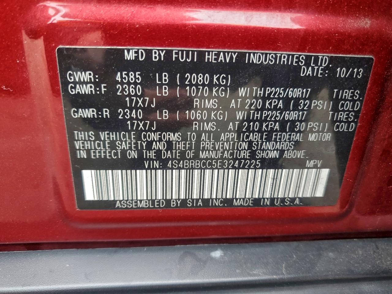 Subaru Outback 2.5i Premium Image 9