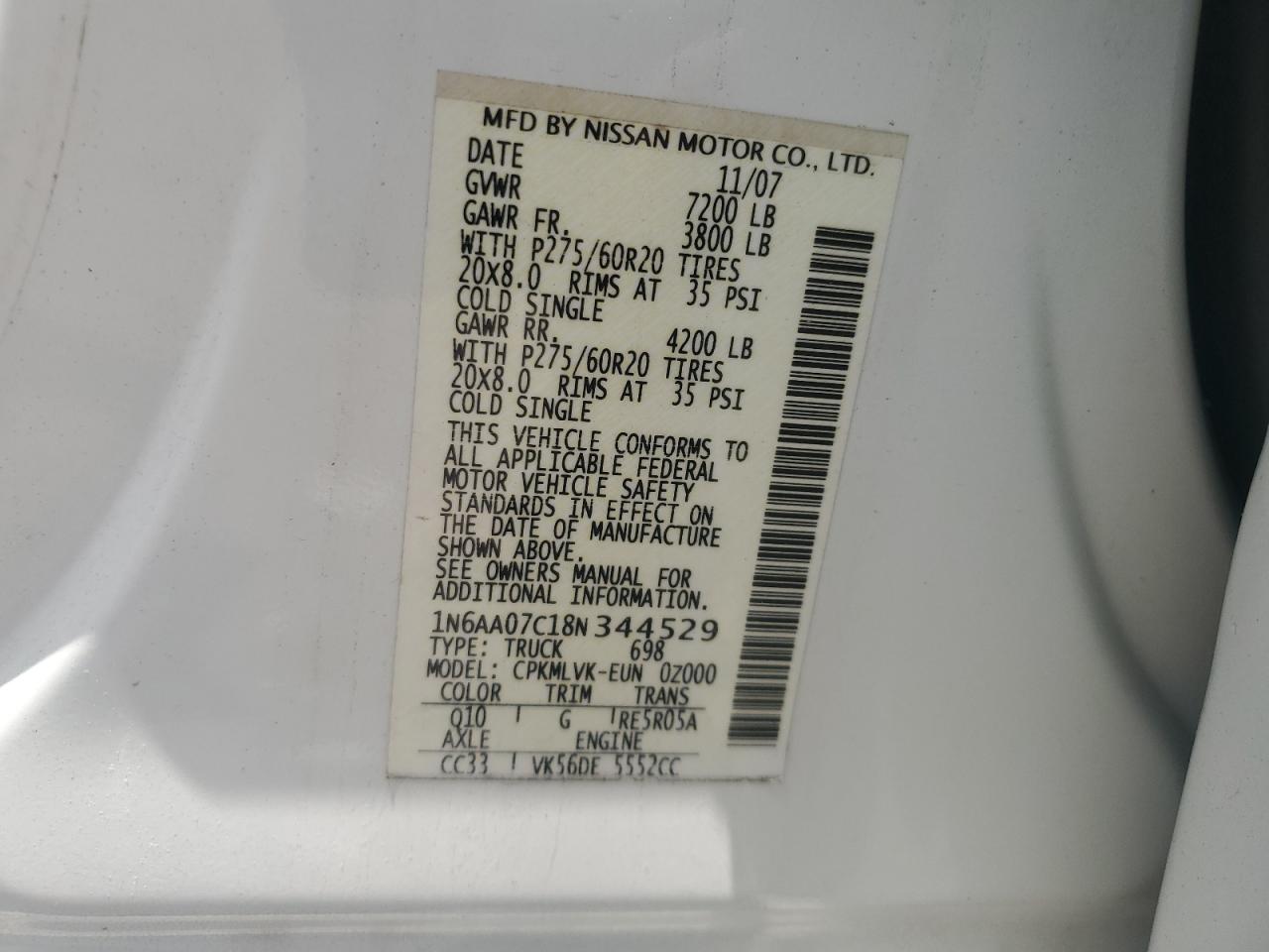 Nissan Titan Xe Image 8