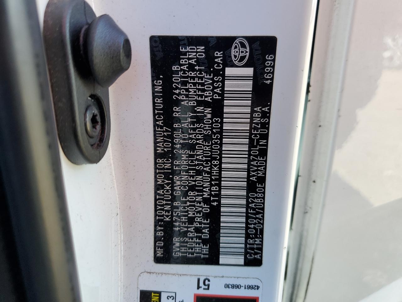 Toyota Camry L Image 7