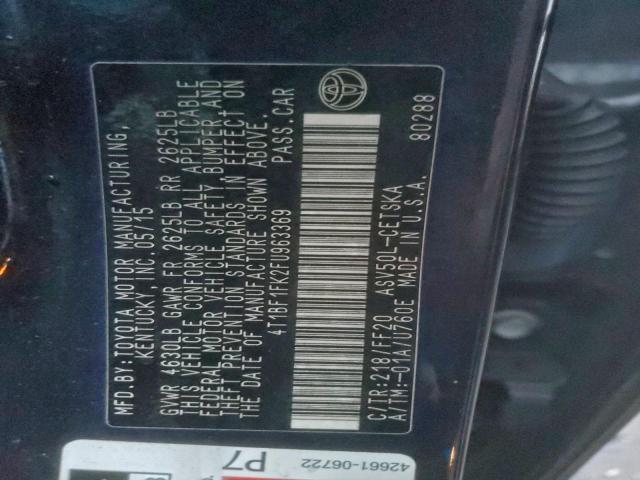 Toyota Camry Le Image 7