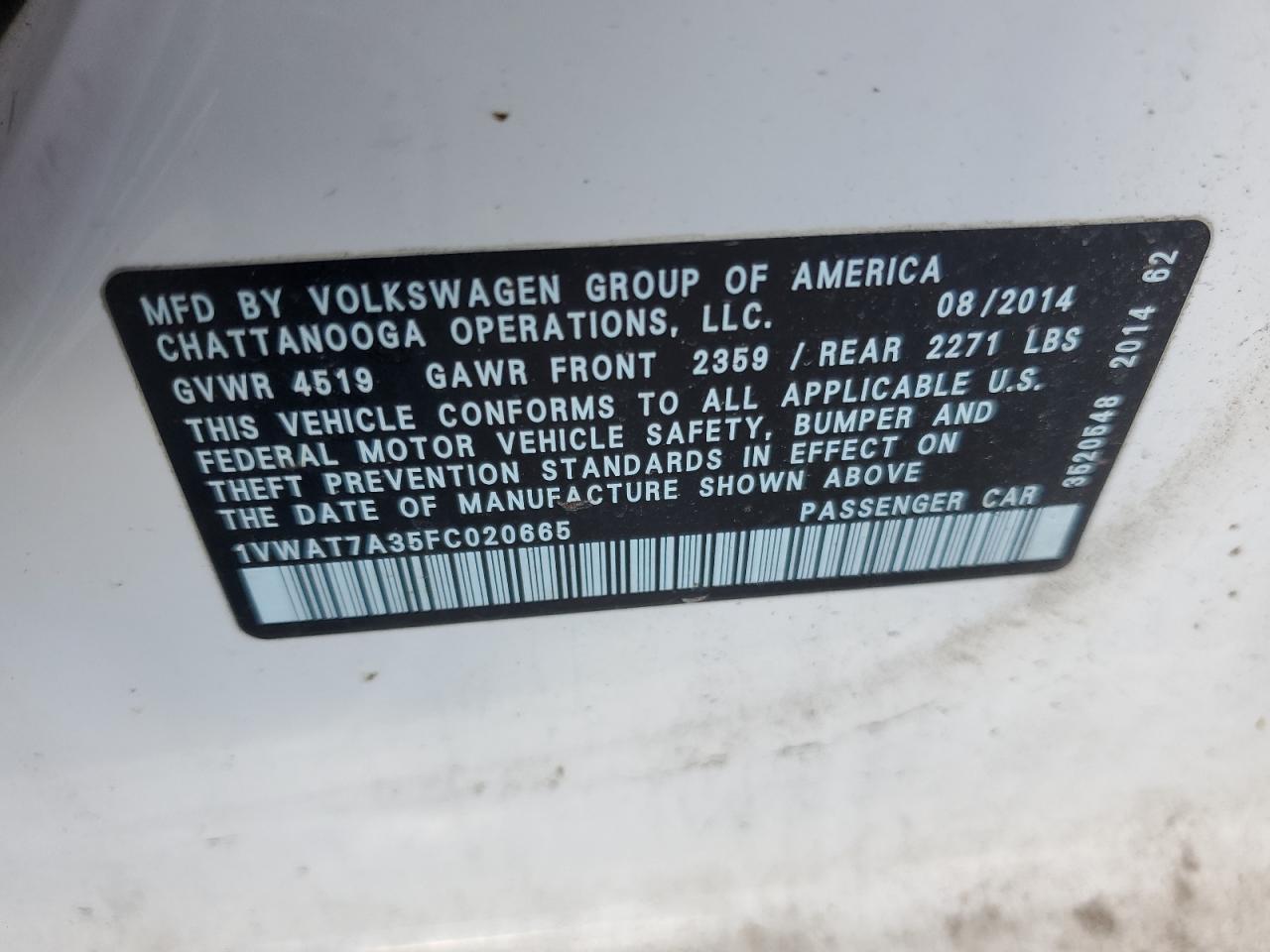 Volkswagen Passat S Image 11