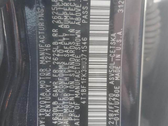 Toyota Camry Le Image 6