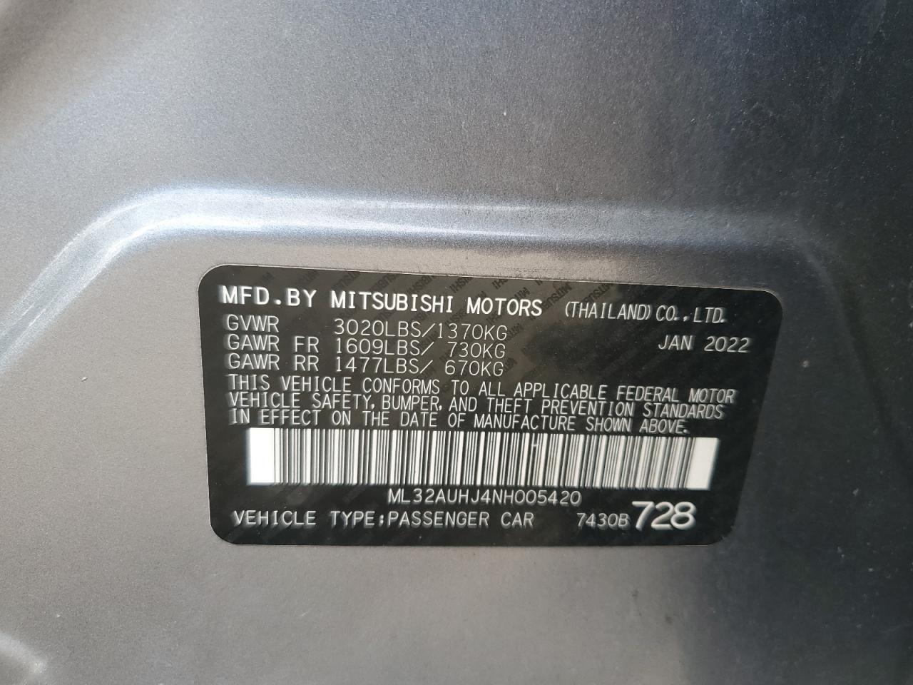 Mitsubishi Mirage Es Image 5