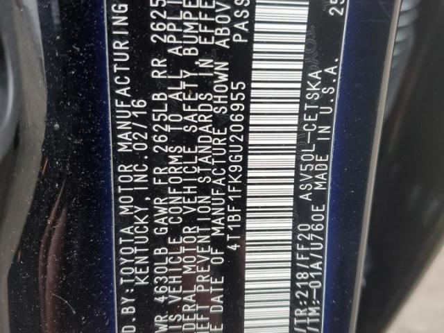 Toyota Camry Le Image 7