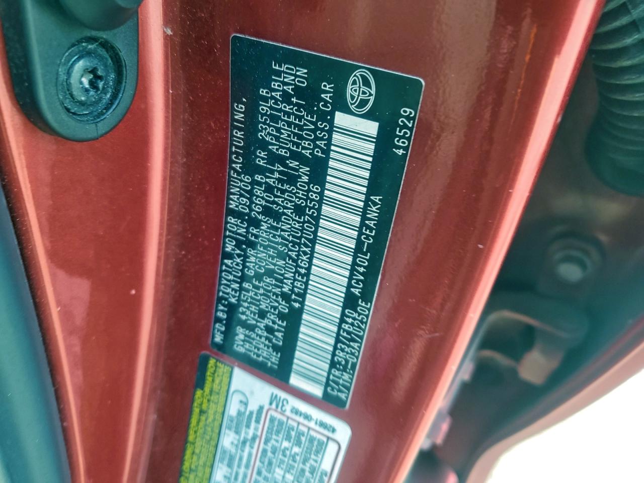 Toyota Camry Ce Image 9