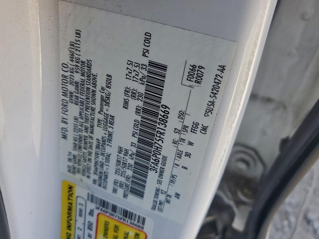 Ford Fusion Se Image 11