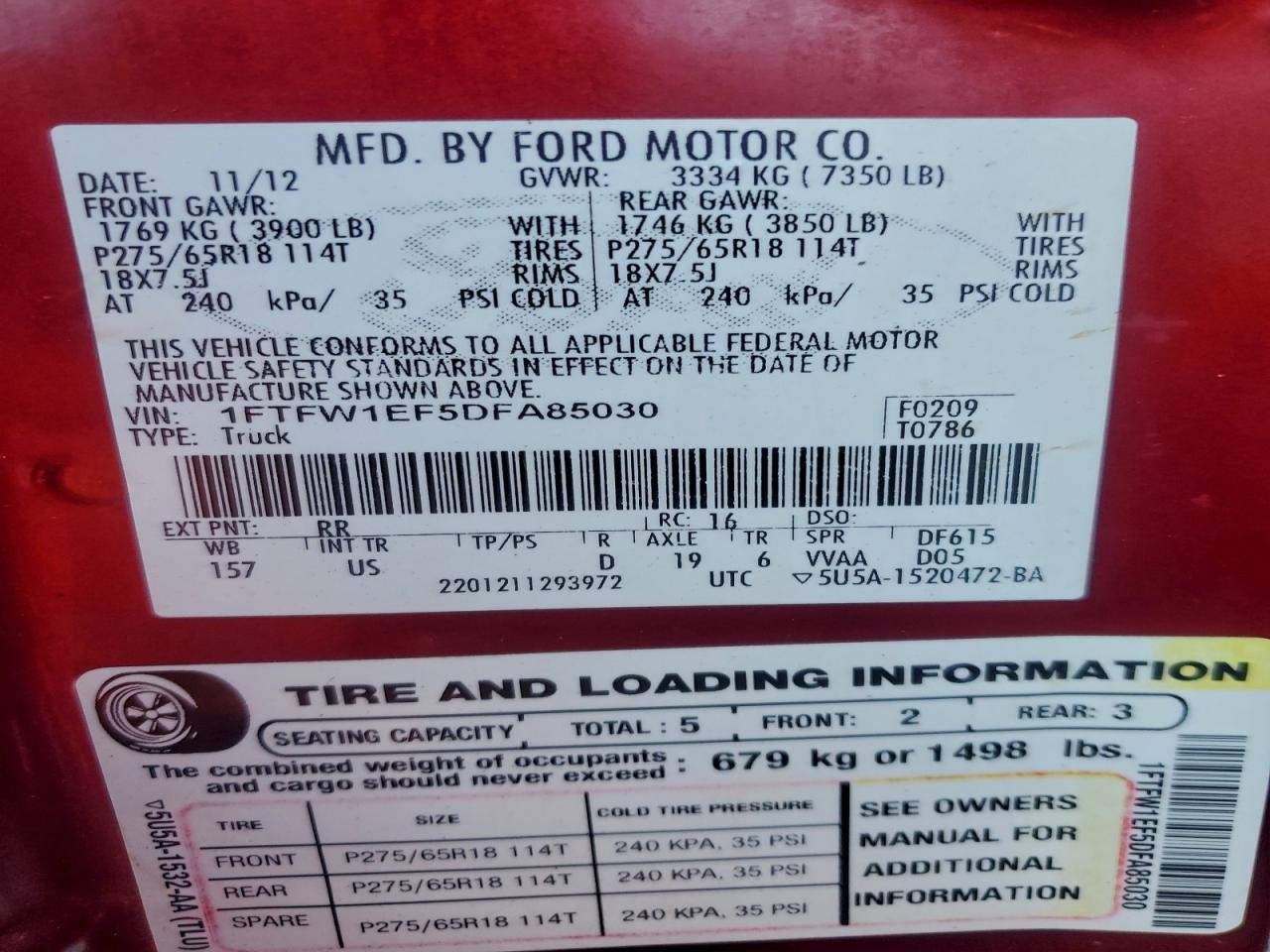 Ford F-150 Supercrew Image 9