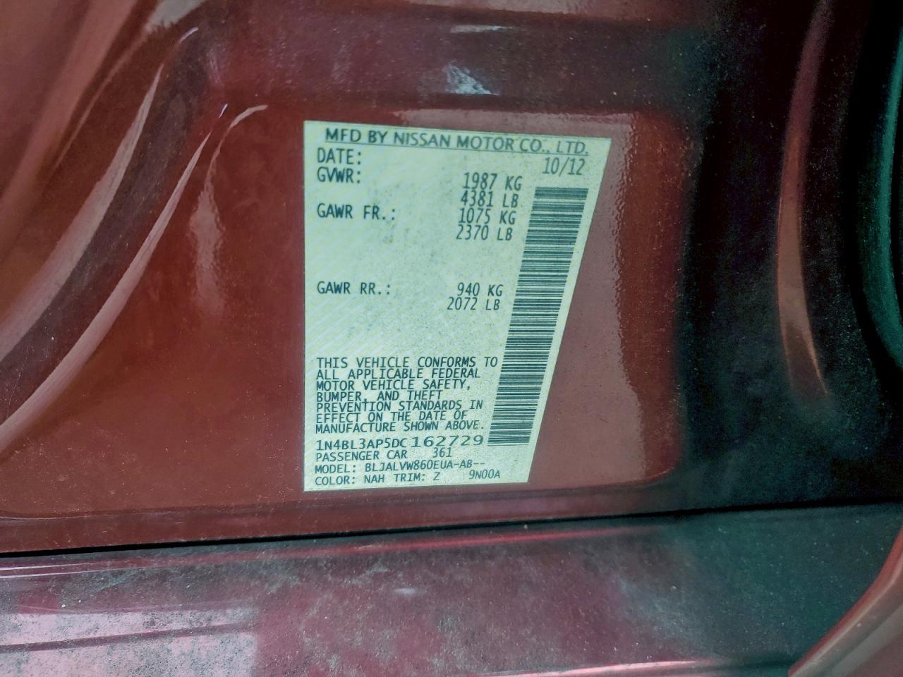 Nissan Altima 3.5s Image 8