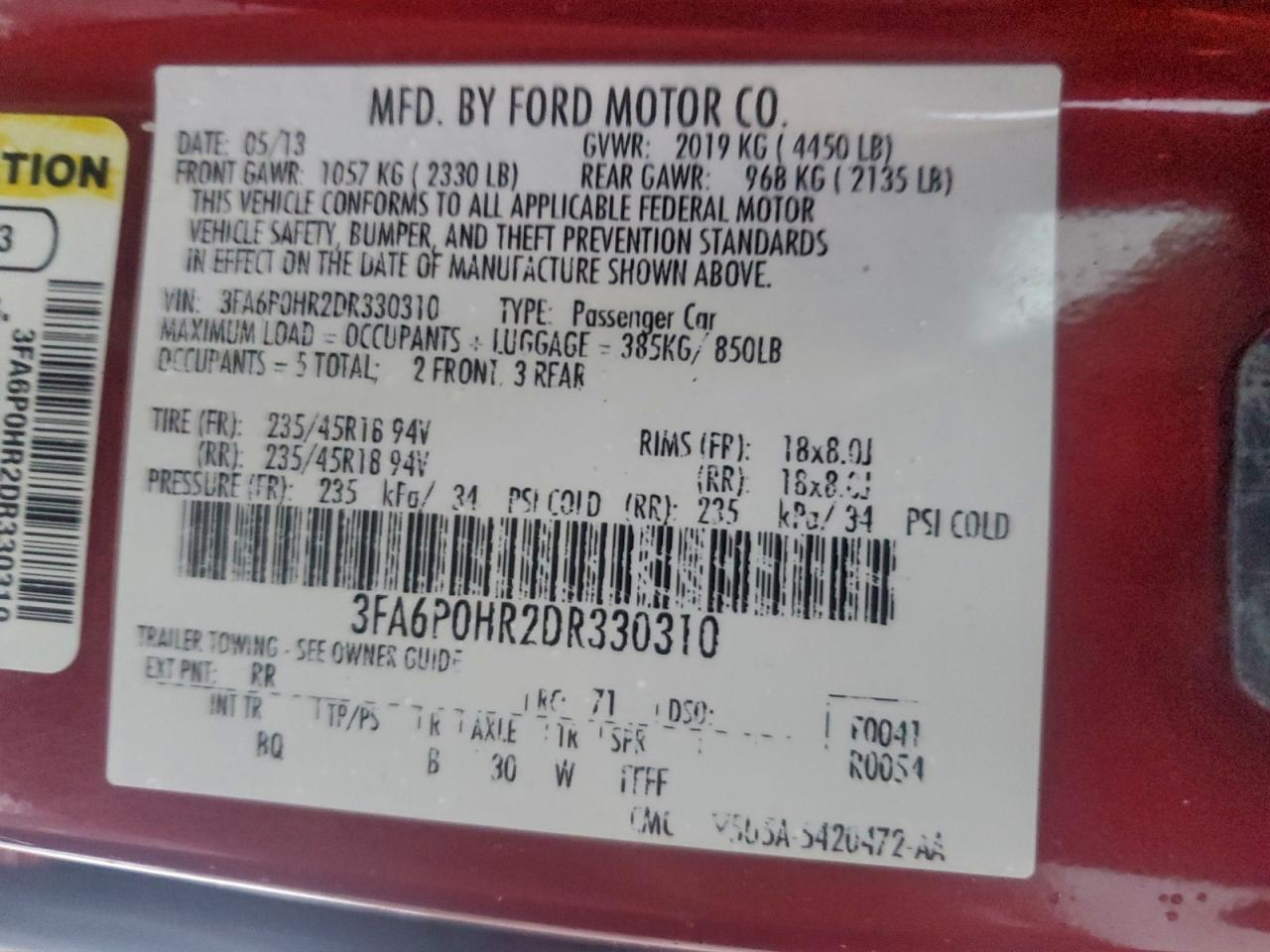 Ford Fusion Se Image 9