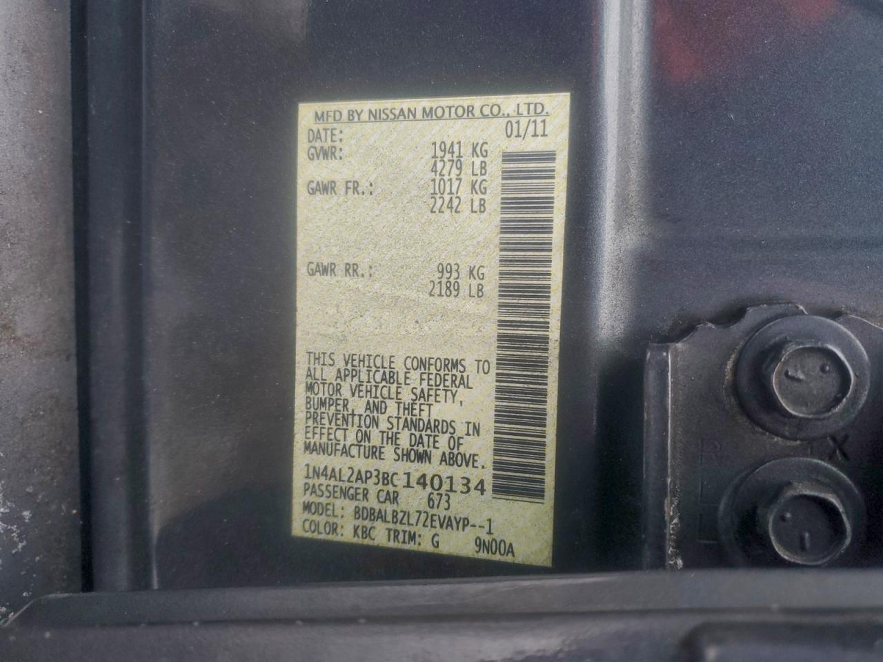 Nissan Altima Base Image 4