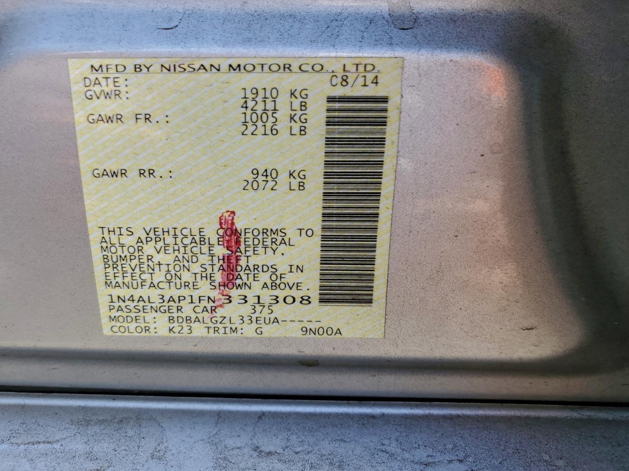 Nissan Altima 2.5 Image 6