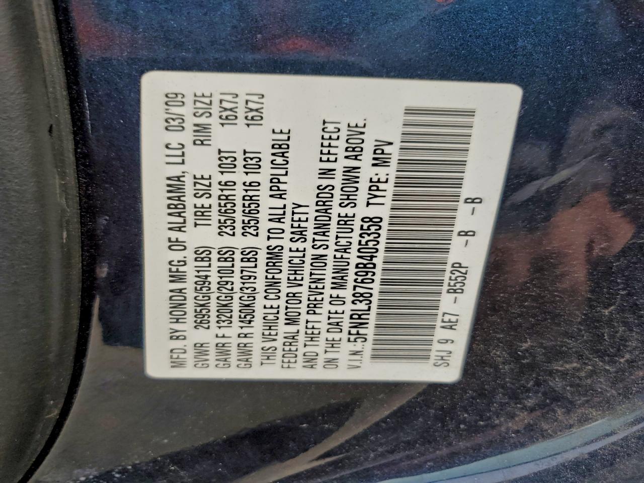 Honda Odyssey Exl Image 7