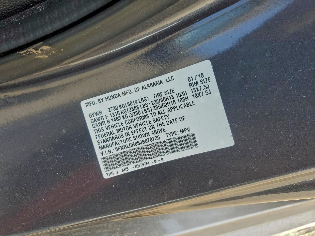 Honda Odyssey Touring Image 6