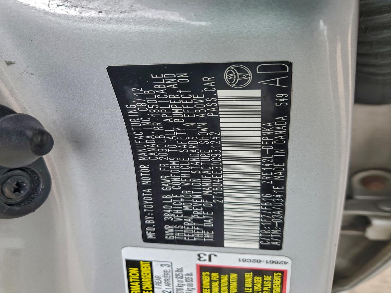 Toyota Corolla Base Image 7