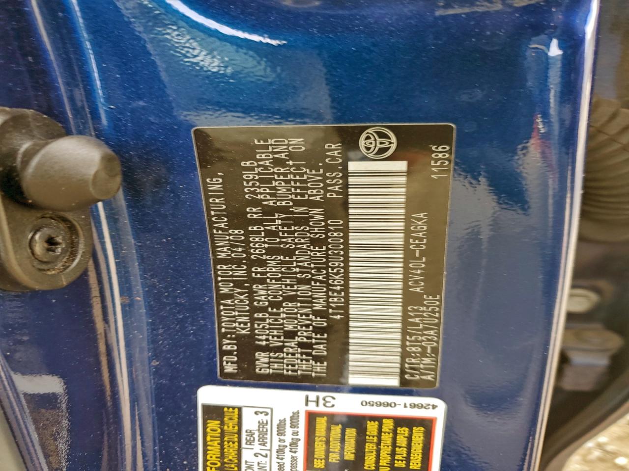 Toyota Camry Base Image 8