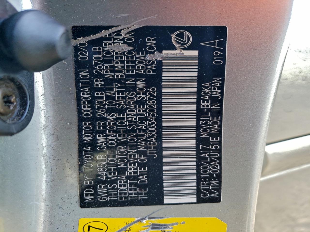 Lexus Es 330 Image 7