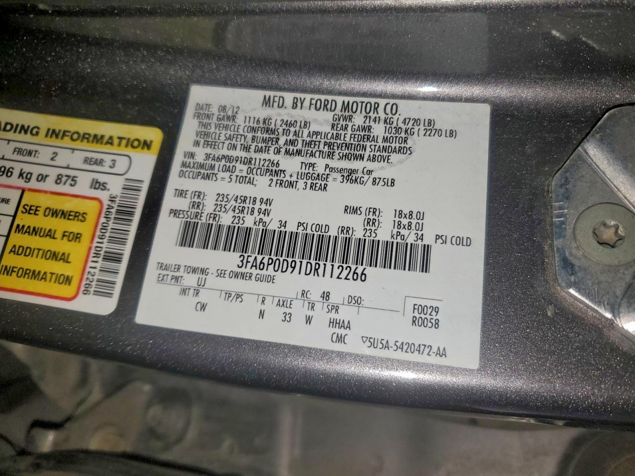 Ford Fusion Titanium Image 8