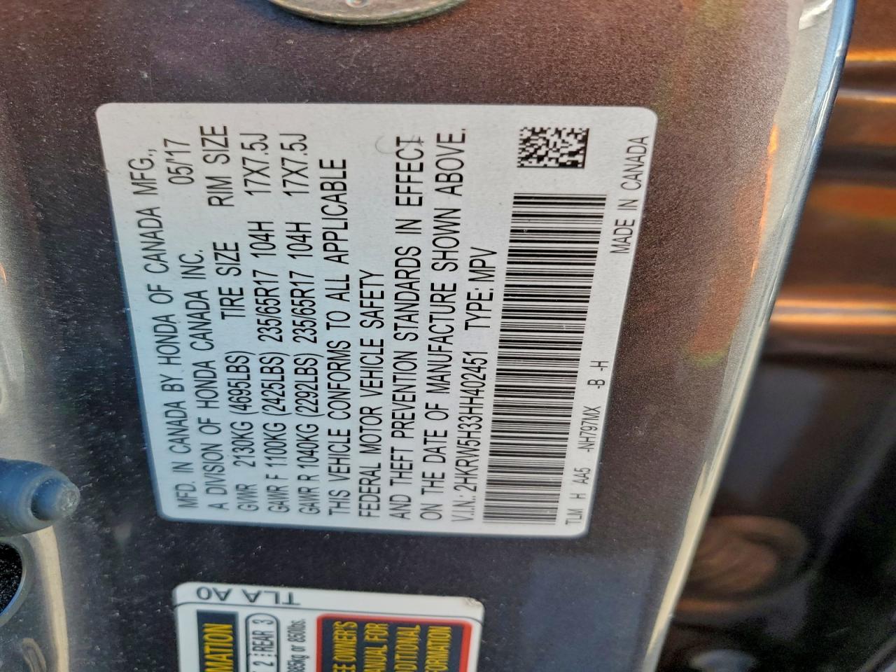 Honda Crv Lx Image 10