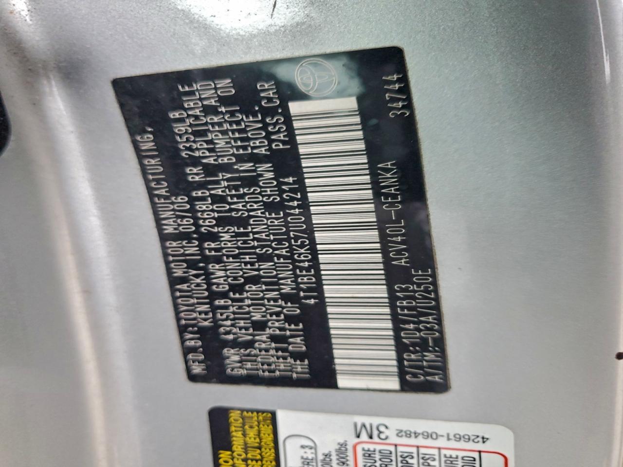 Toyota Camry Ce Image 12