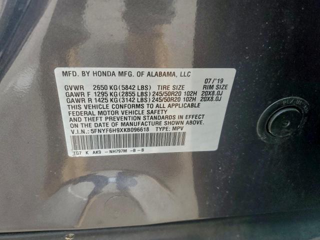 Honda Pilot Touring Image 9