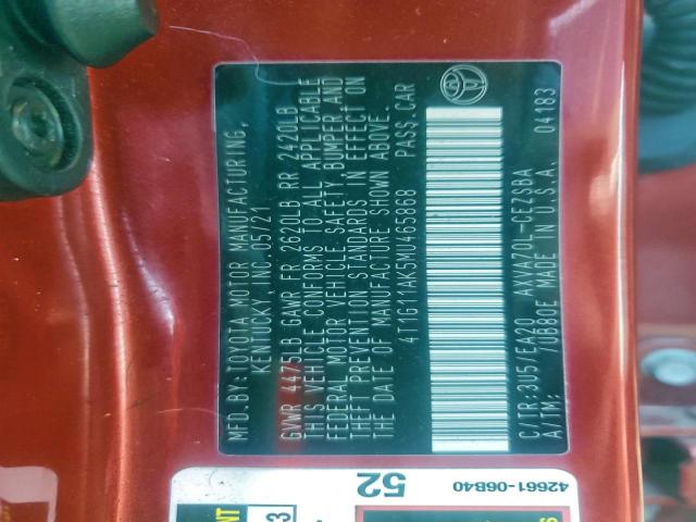 Toyota Camry Se Image 12