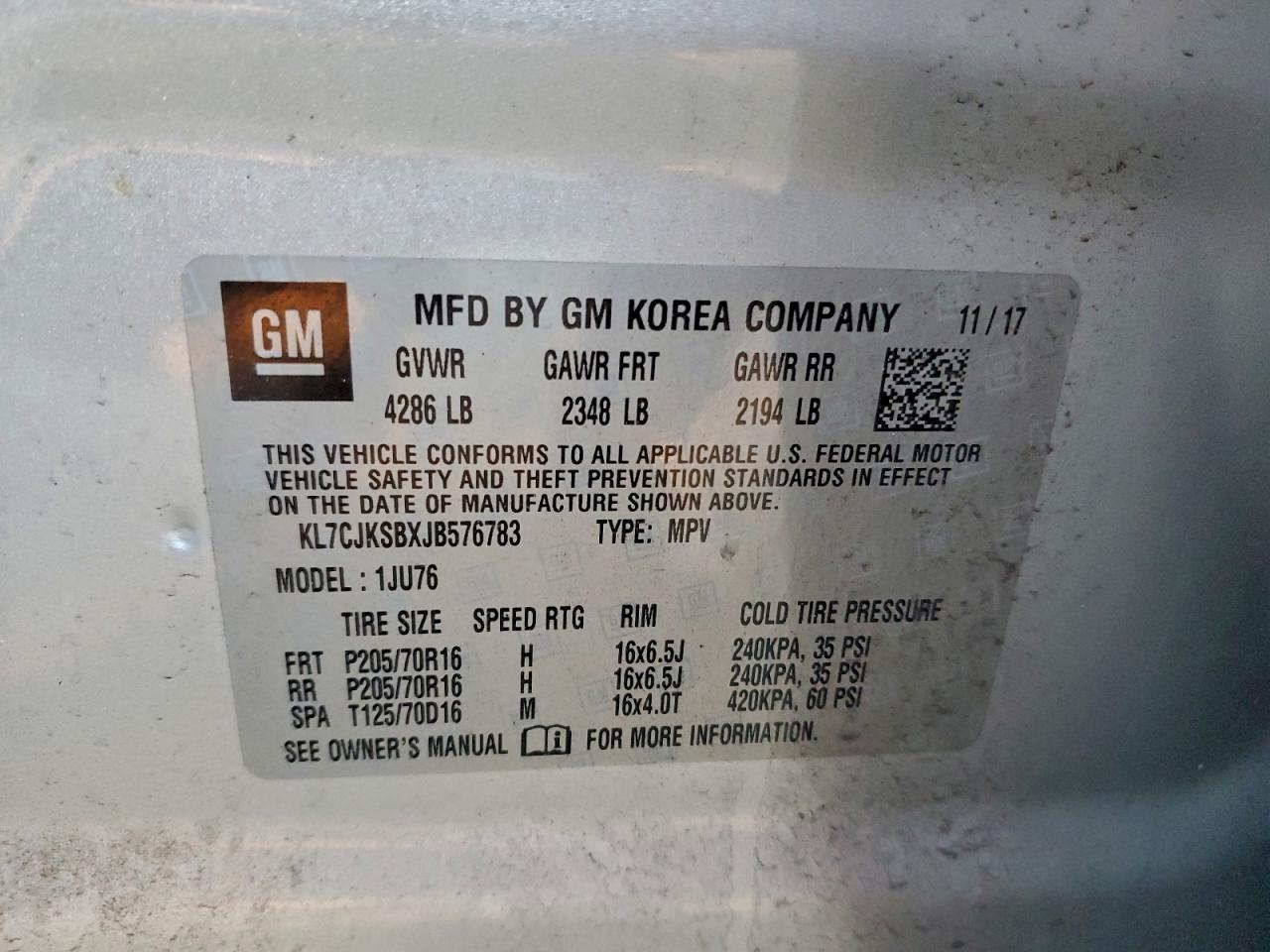 Chevrolet Trax Ls Image 10