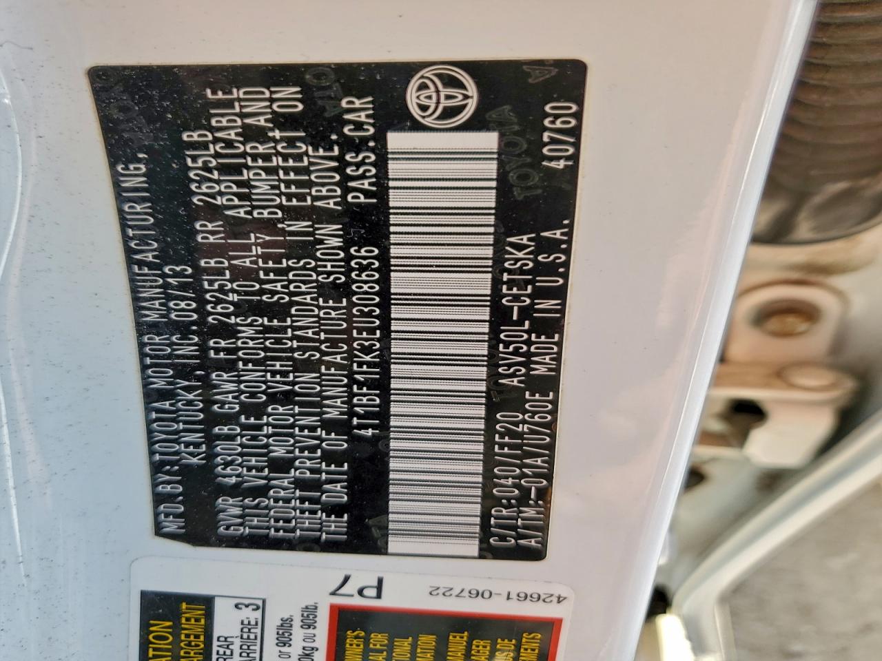 Toyota Camry L Image 7