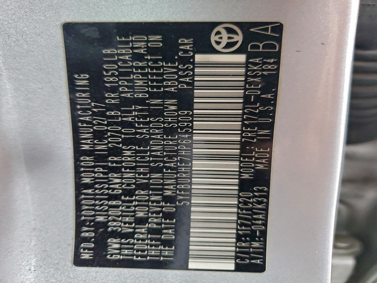 Toyota Corolla L Image 11